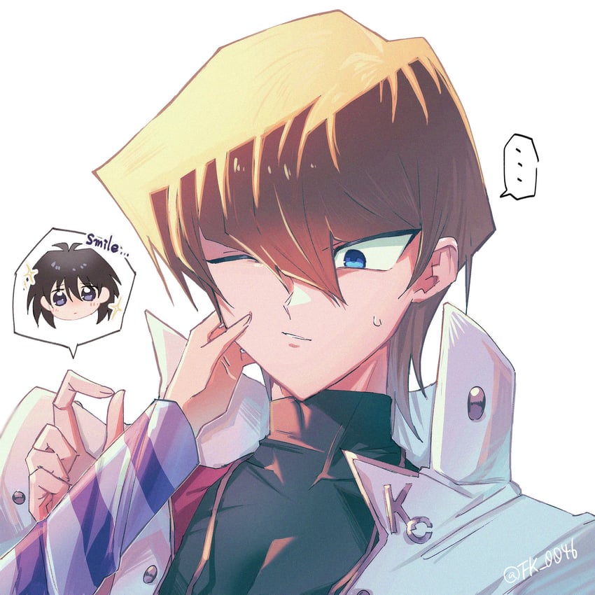 kaiba seto and kaiba mokuba (yu-gi-oh! and 1 more) drawn by fk_0046