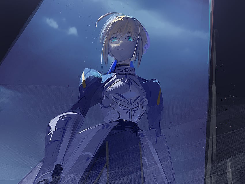 artoria pendragon and saber (fate and 1 more) drawn by ubwmitekure