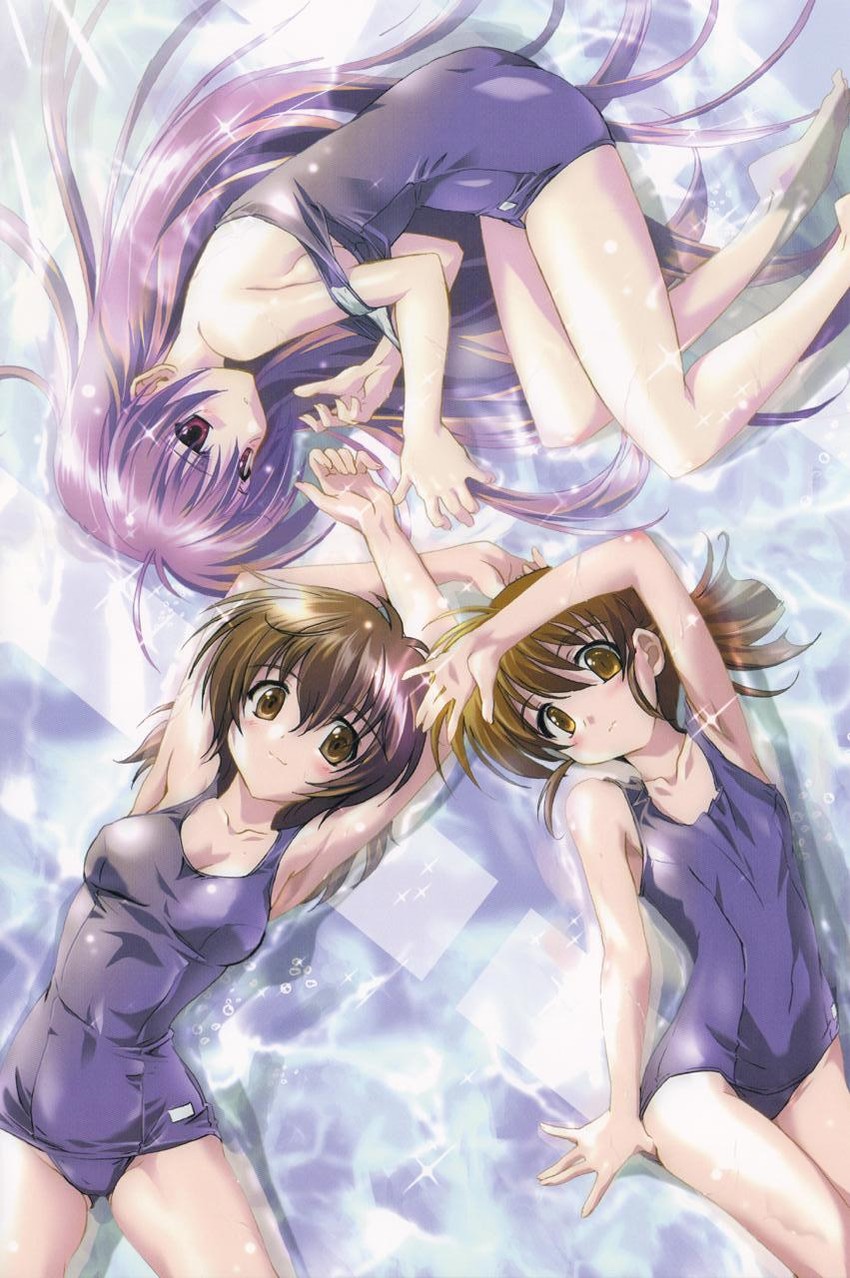 iriya kana, sudou akiho, and asaba yuuko (iriya no sora ufo no natsu) drawn by komatsu_eiji