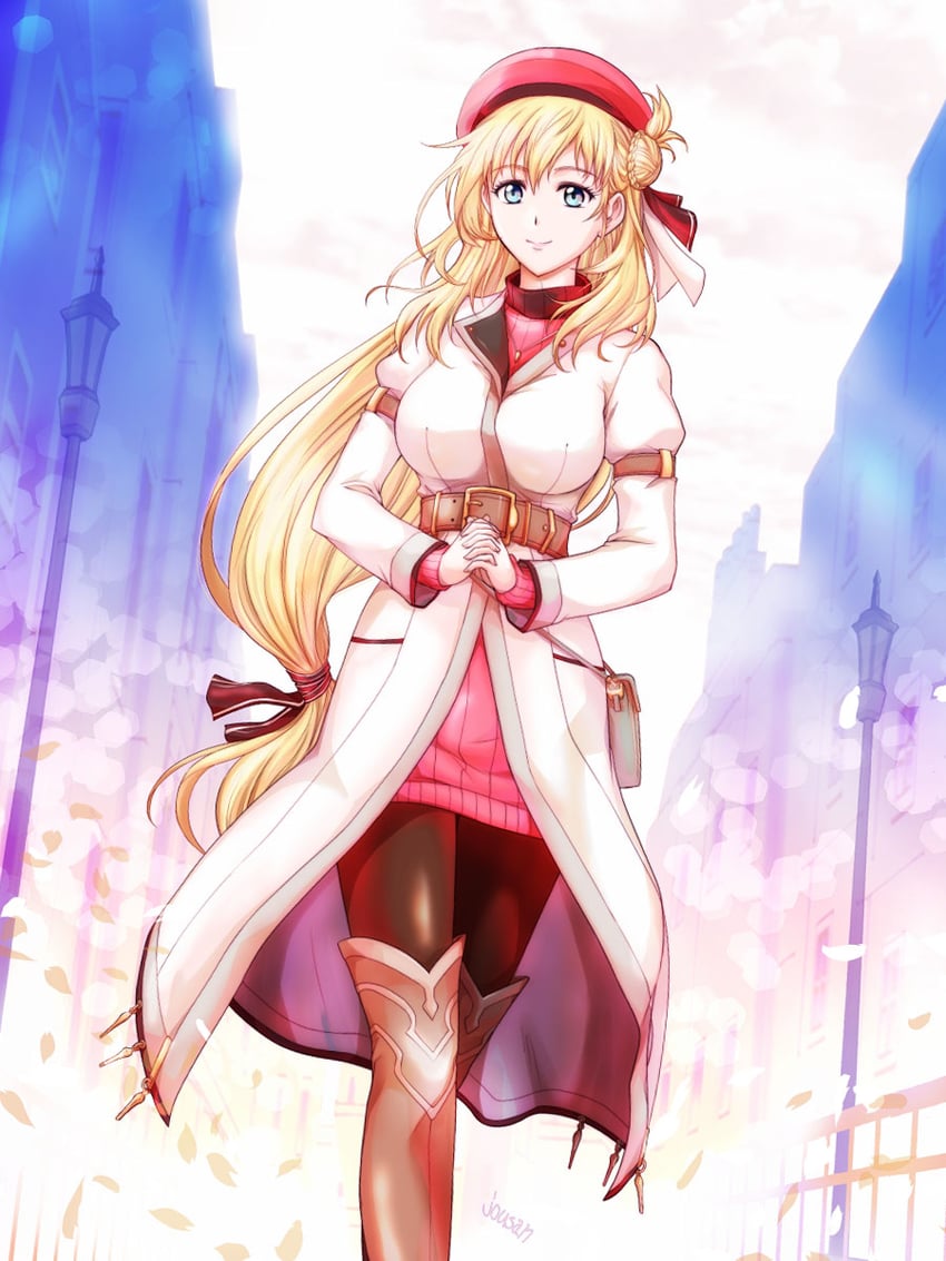 agnes claudel (eiyuu densetsu and 2 more) drawn by xiacheng_tatsuya