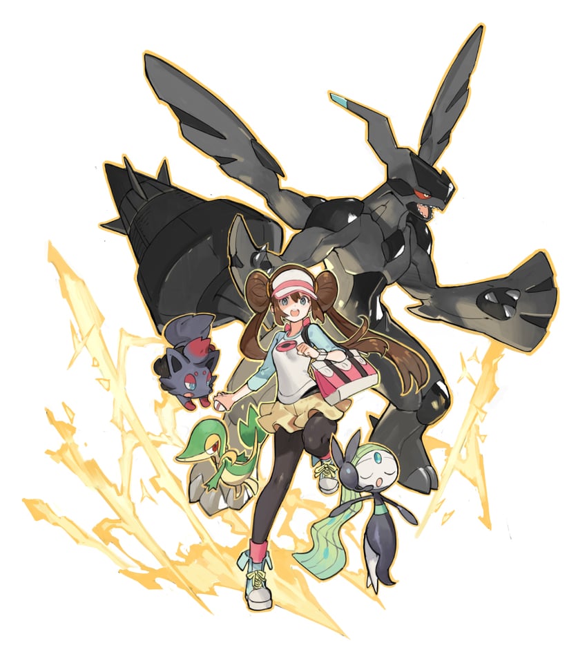 rosa, snivy, zorua, meloetta, and zekrom (pokemon and 1 more) drawn by starshadowmagician