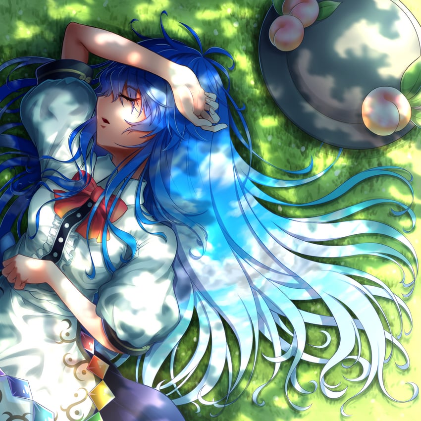 hinanawi tenshi (touhou) drawn by over3010