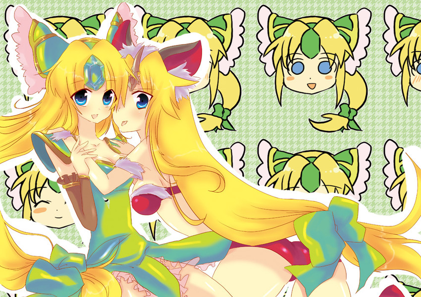 riesz, fenrir knight, and valkyrie (seiken densetsu and 1 more) drawn by plug_(artist)