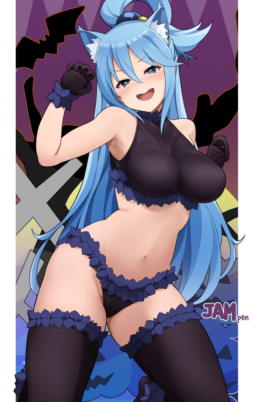 aqua (kono subarashii sekai ni shukufuku wo!) drawn by jampen