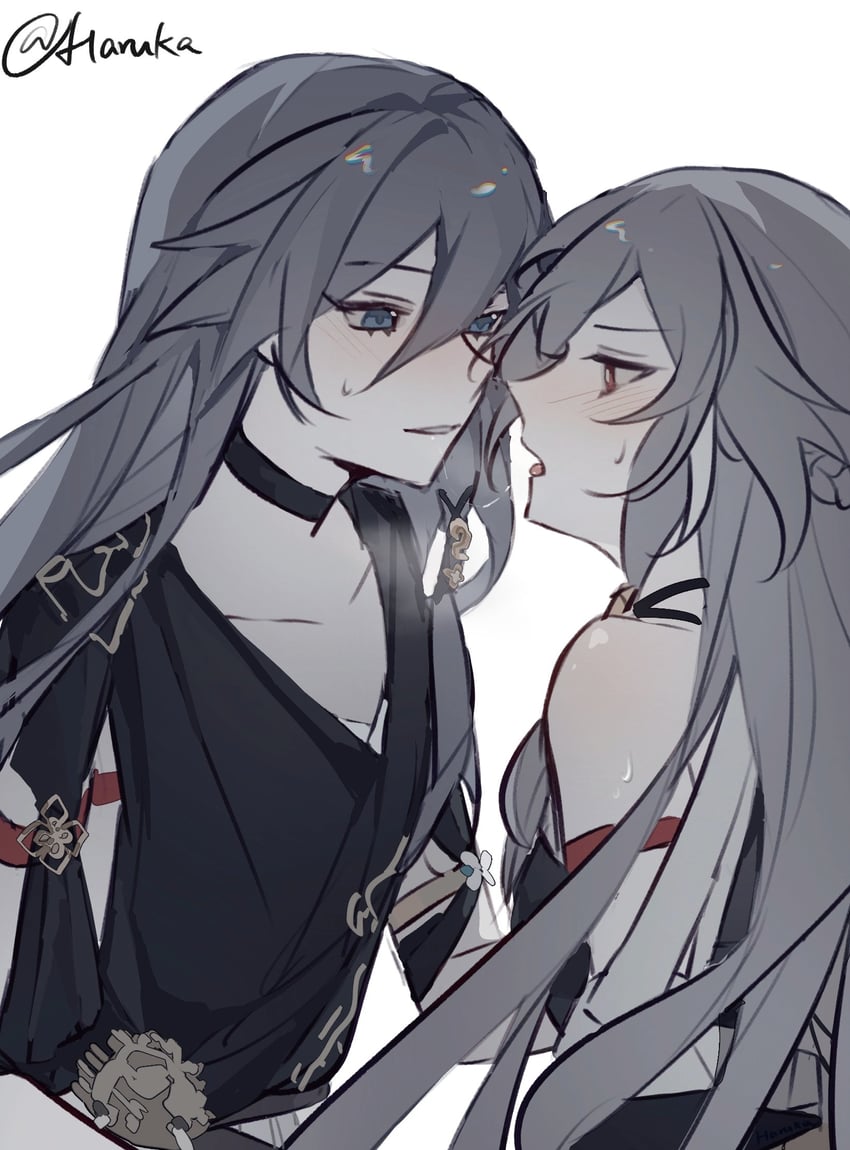 fu hua and herrscher of sentience (honkai and 1 more) drawn by haruka_(rsyaooooo)