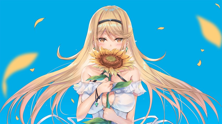 mythra (xenoblade chronicles and 1 more) drawn by inoue_takuya_(tactactak)