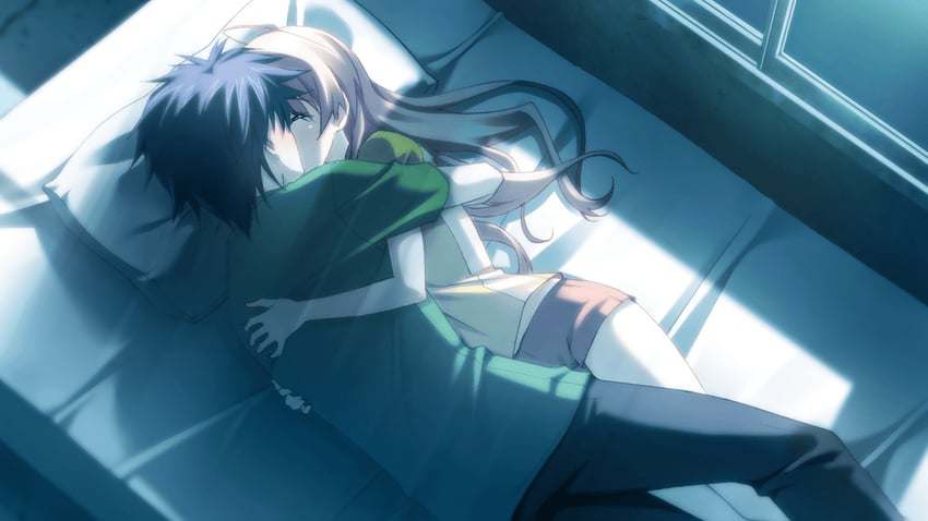 sakihata rimi and nishijou takumi (chaos;head and 1 more) drawn by matsuo_yukihiro