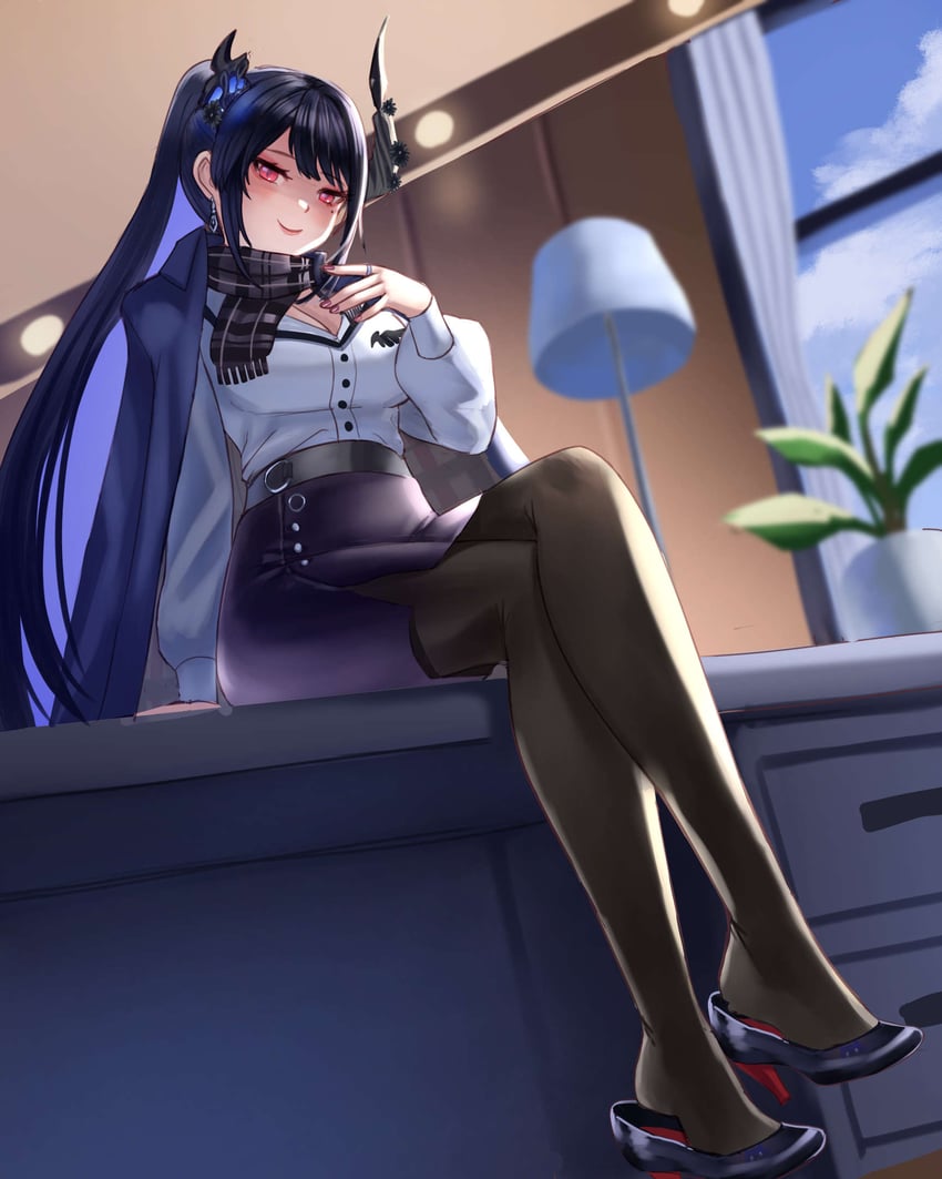 nerissa ravencroft (hololive and 1 more) drawn by hikienlaventana