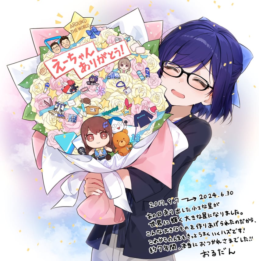 tokino sora, yagoo, ankimo, harusaki nodoka, and a-chan (hololive and 2 more) drawn by amagai_tarou