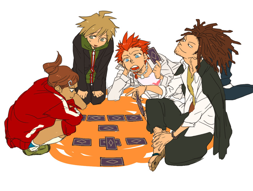 naegi makoto, asahina aoi, hagakure yasuhiro, and kuwata leon (danganronpa and 1 more) drawn by 36_gou