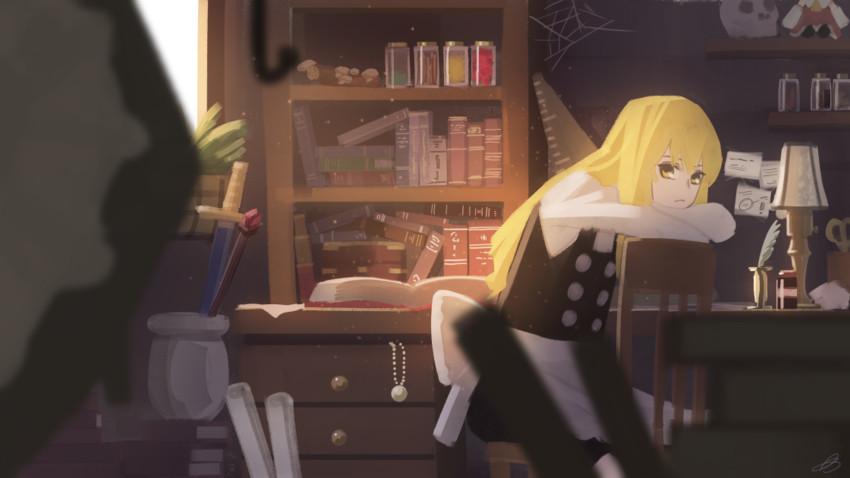 hakurei reimu and kirisame marisa (touhou) drawn by amino_(tn7135)