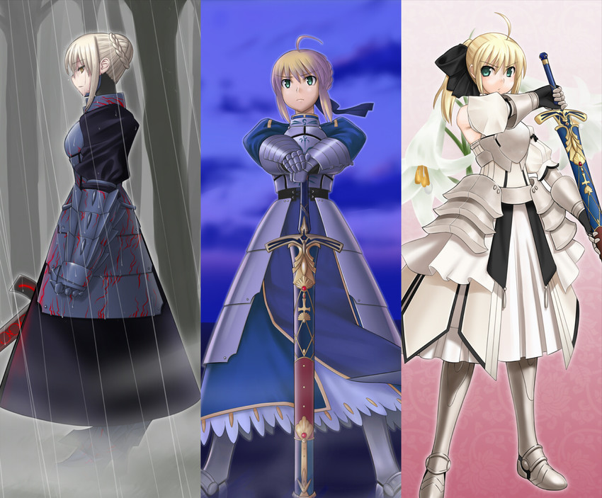 artoria pendragon, saber, saber alter, and saber lily (fate and 1 more) drawn by sugar_(sugarless)