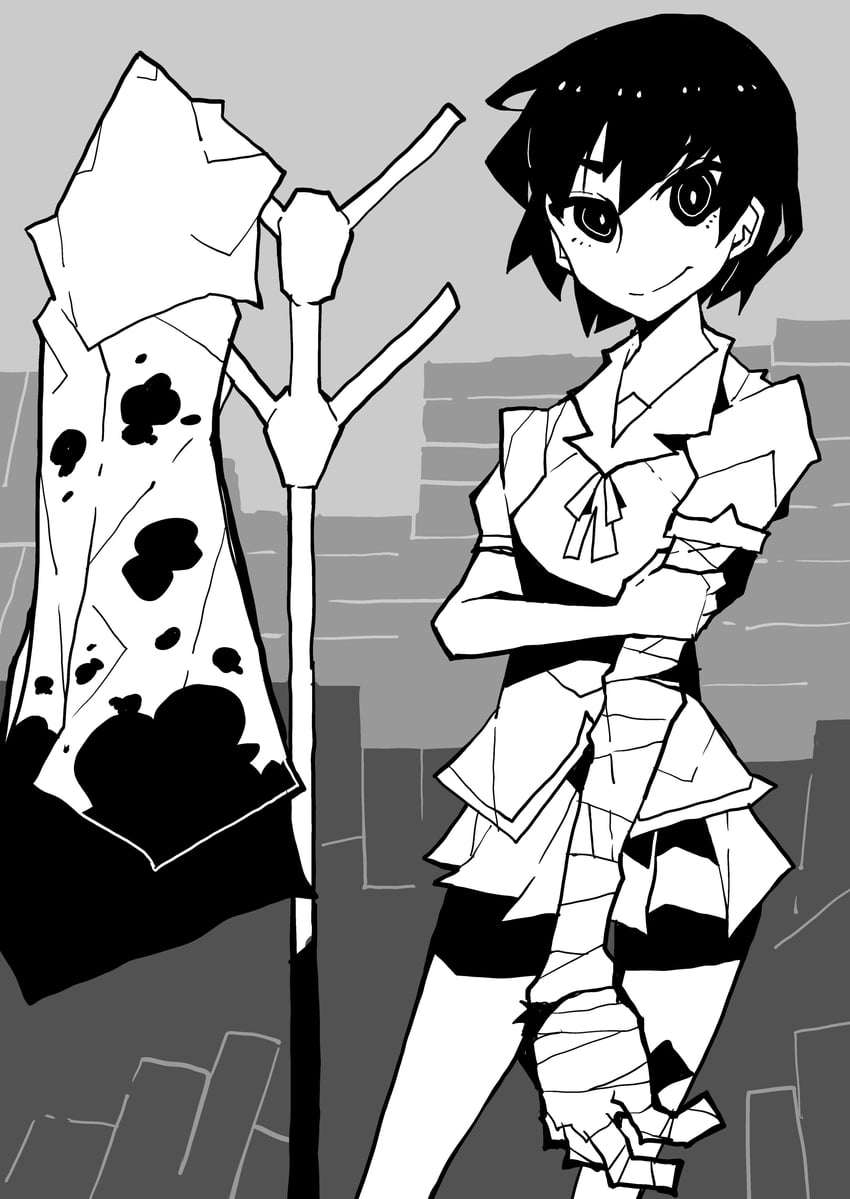 kanbaru suruga (monogatari and 1 more) drawn by akableak