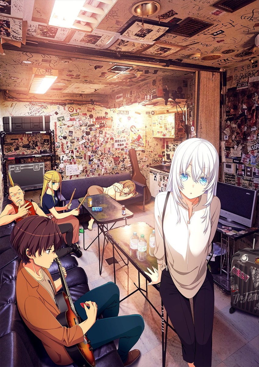 hanai mikazuki, kousaka meguru, tsushima kei, takahashi fuuga, and kaneda (musicus!) drawn by sumeragi_kohaku