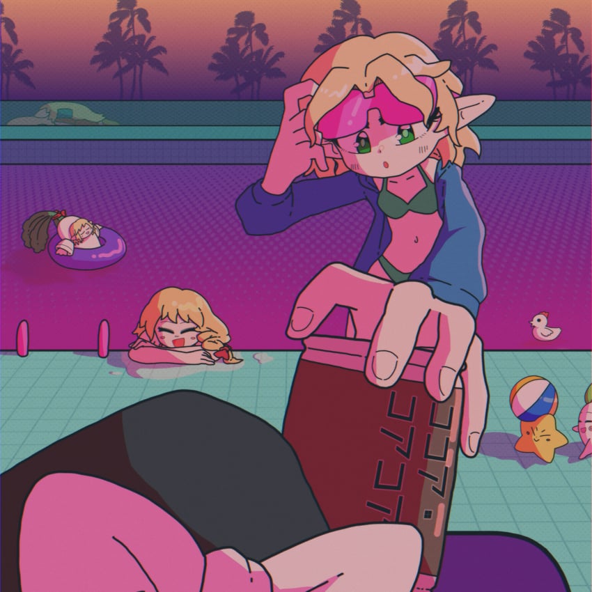 kirisame marisa, mizuhashi parsee, suzu, joker, the chicken that appears in the middle of cookie, and 1 more (touhou and 1 more) drawn by muimui_(4242564muimui)
