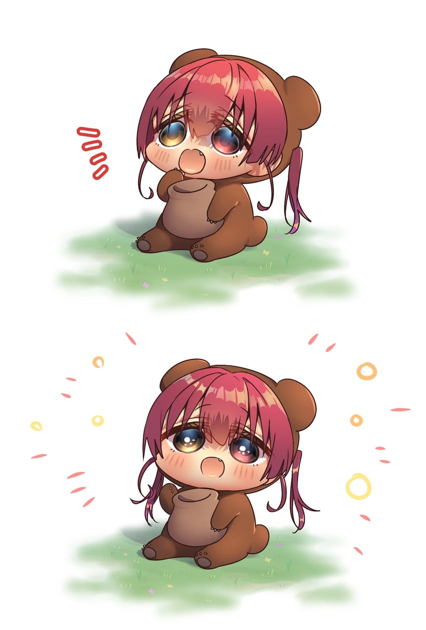 houshou marine and houshou kumarine (hololive) drawn by harumina_mau