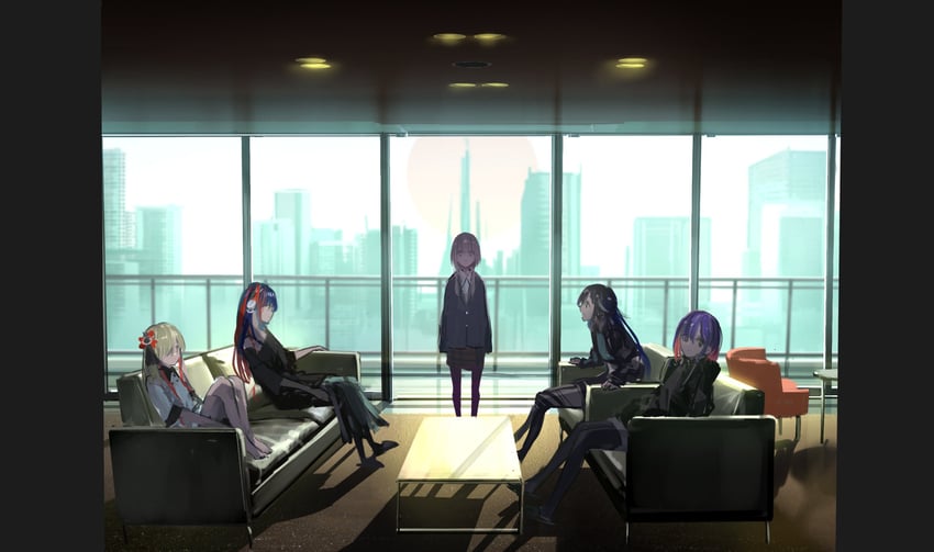 isekaijoucho, kaf, rim, koko, and harusaruhi (kamitsubaki studio and 1 more) drawn by sun_1200