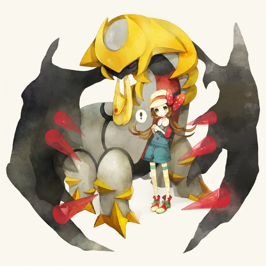 lyra and giratina (pokemon and 2 more) drawn by pechika