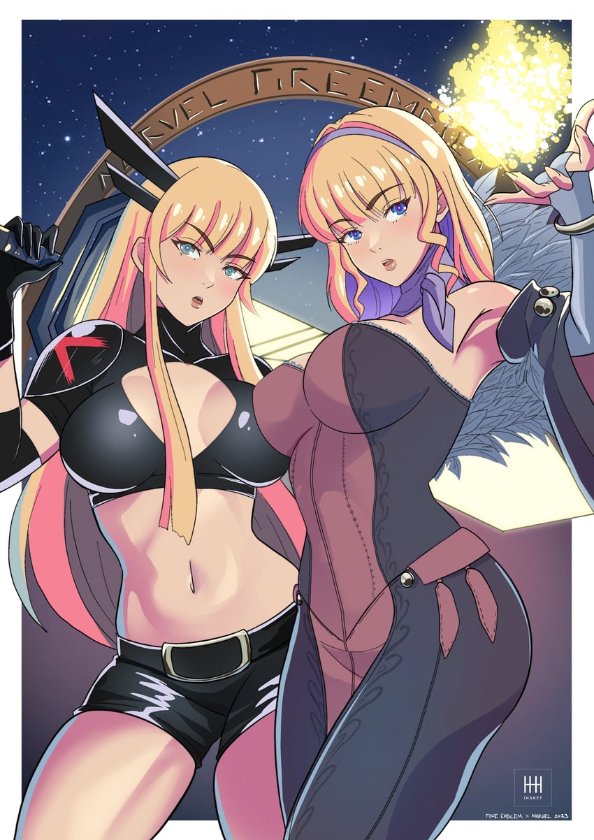 magik and constance von nuvelle (fire emblem and 4 more) drawn by ihsnet