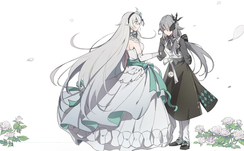 kiana kaslana and fu hua (honkai and 1 more) drawn by shiying_no_yao
