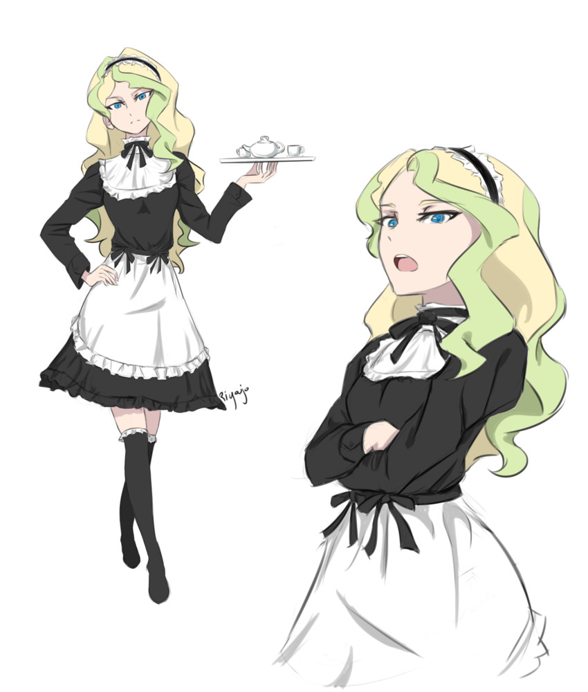 diana cavendish (little witch academia) drawn by ar_jart
