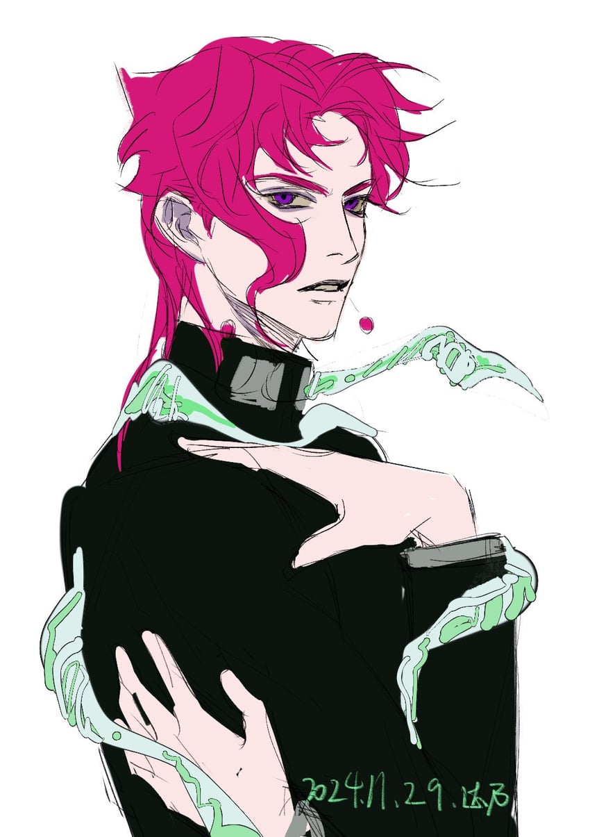 kakyoin noriaki (jojo no kimyou na bouken and 1 more) drawn by danai_ym