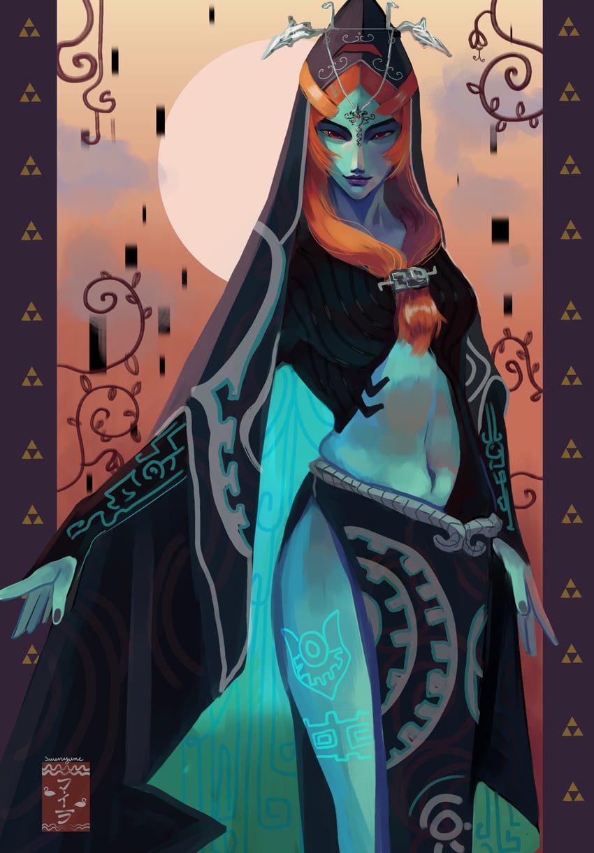 midna (the legend of zelda and 1 more) drawn by swanyume