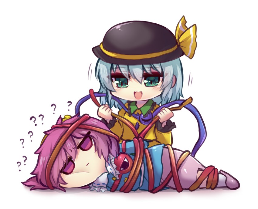 komeiji koishi and komeiji satori (touhou) drawn by unime_seaflower