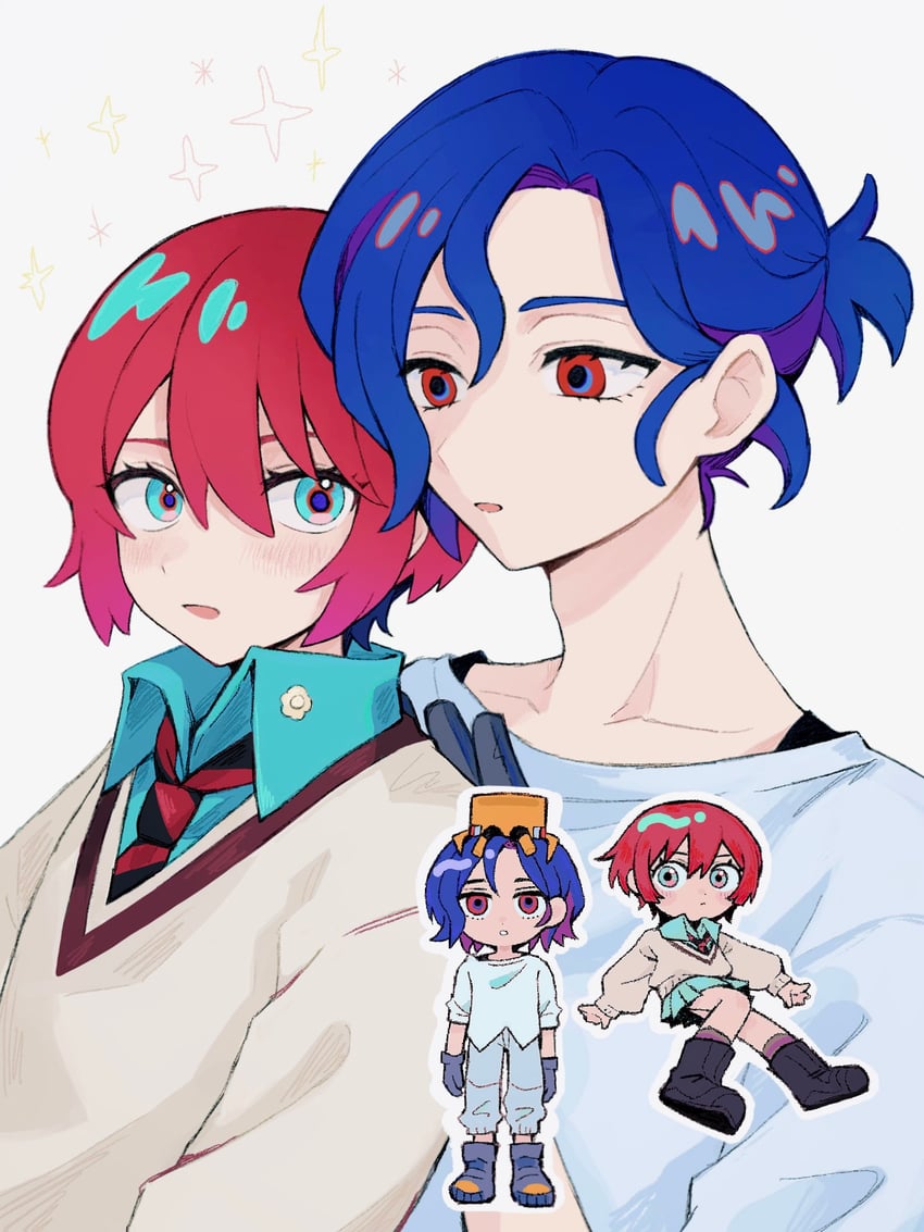 amate yuzuriha, shuji ito, and conch (gundam and 1 more) drawn by minukil0ve