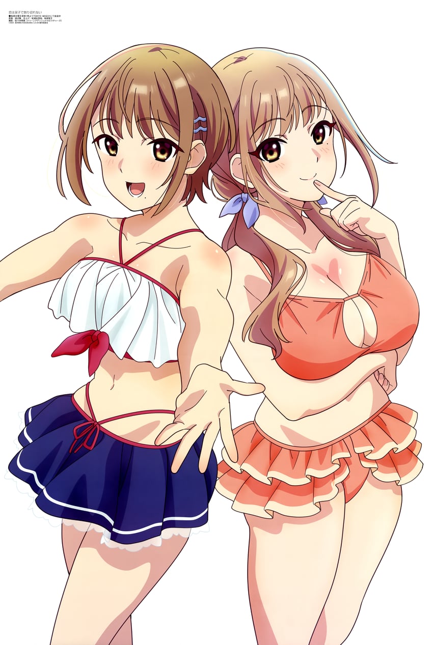jinguuji naori and jinguuji rumi (megami magazine and 1 more) drawn by watanabe_mai