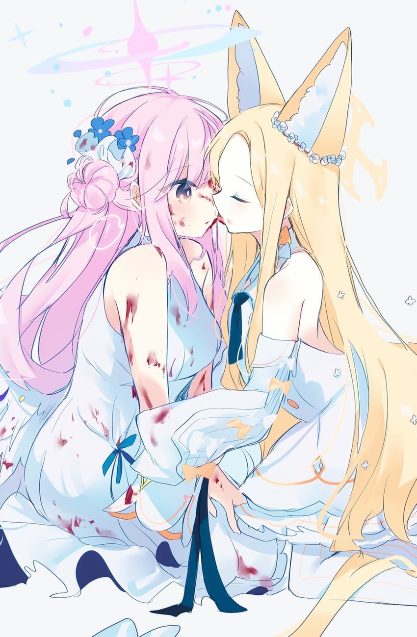 mika and seia (blue archive) drawn by yun_(dust-i1)