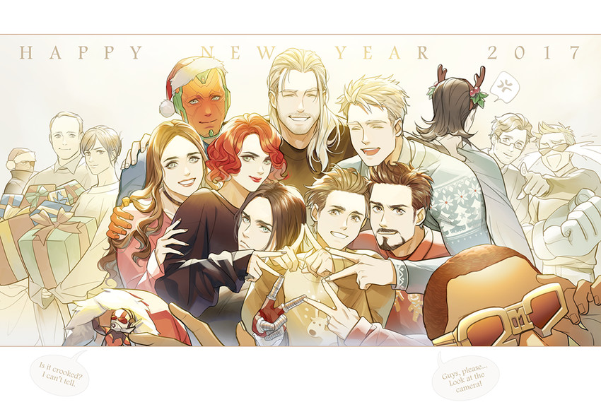 steve rogers, tony stark, bucky barnes, thor, peter parker, and 14 more (marvel and 6 more) drawn by ginmu