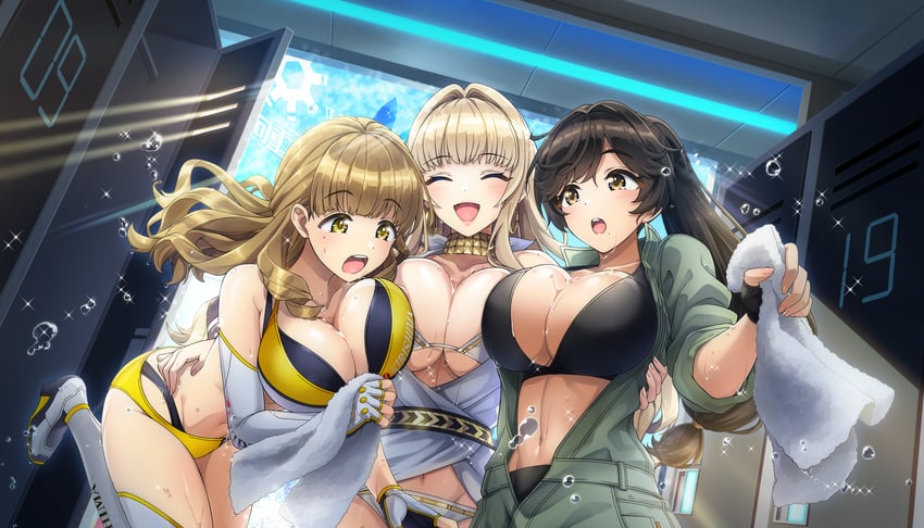 yamaba yume, kirahoshi kanna, and ayato utae (dolphin wave) drawn by ootomo_takuji