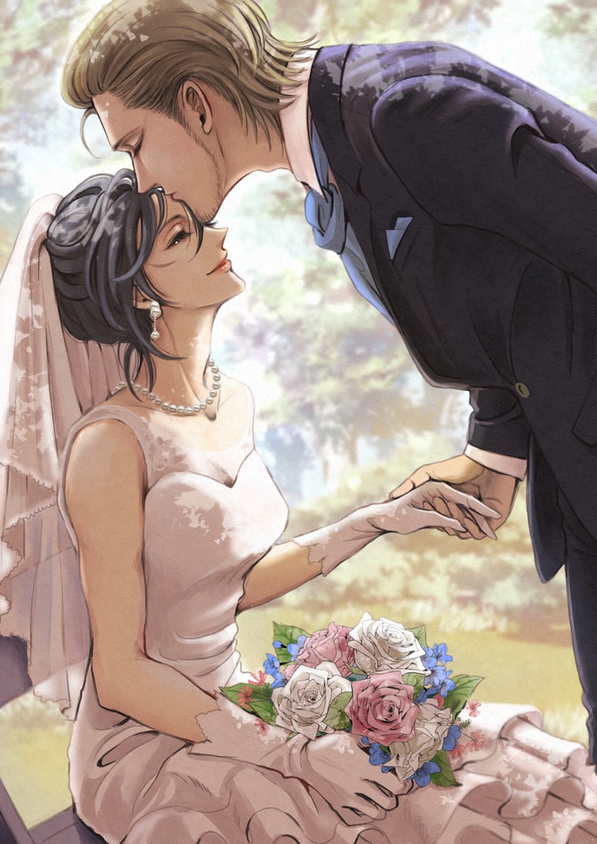 mikasa ackerman and jean kirstein (shingeki no kyojin) drawn by nekomama727