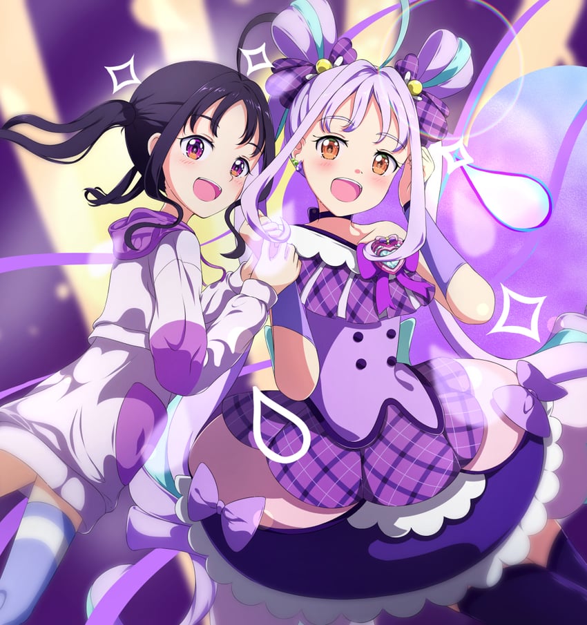 shigure kokoro and cure kyunkyun (precure and 1 more) drawn by tsuyukina_fuzuki