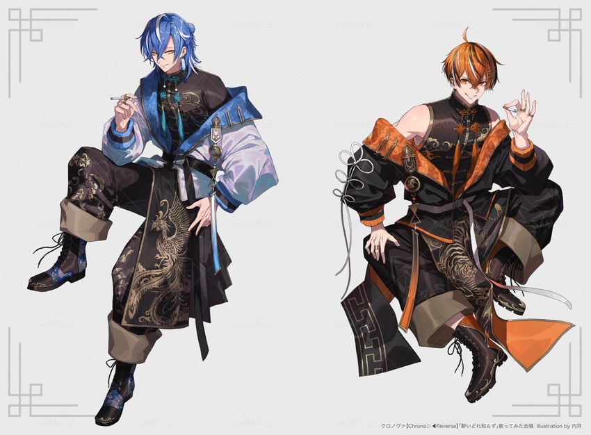 urumiya and charlo (yoidore shirazu and 1 more) drawn by utkw_n