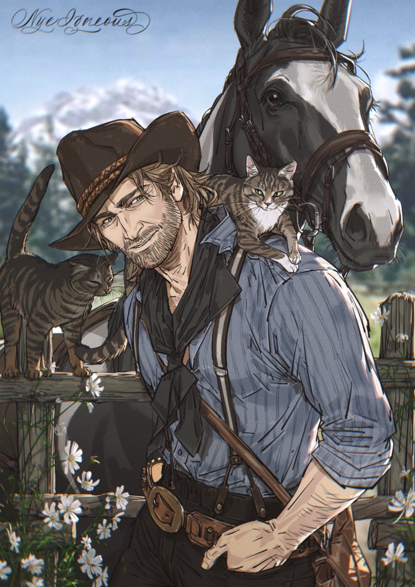 arthur morgan (red dead redemption and 1 more) drawn by nyeigneous
