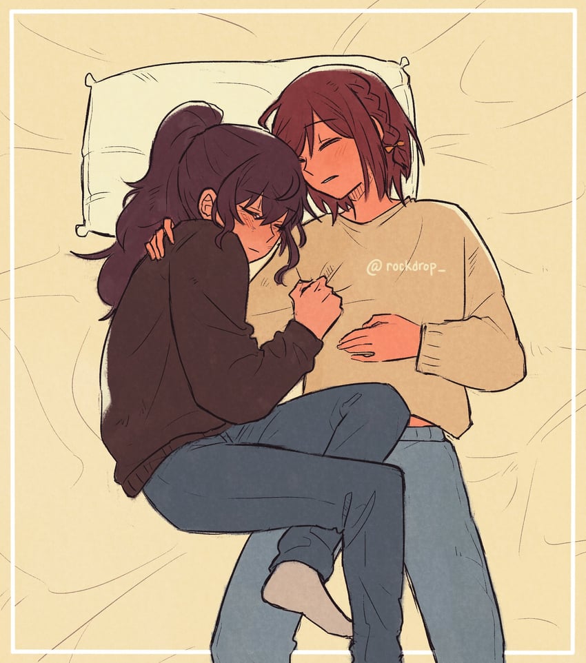 asahina mafuyu and shinonome ena (project sekai) drawn by rockdrop