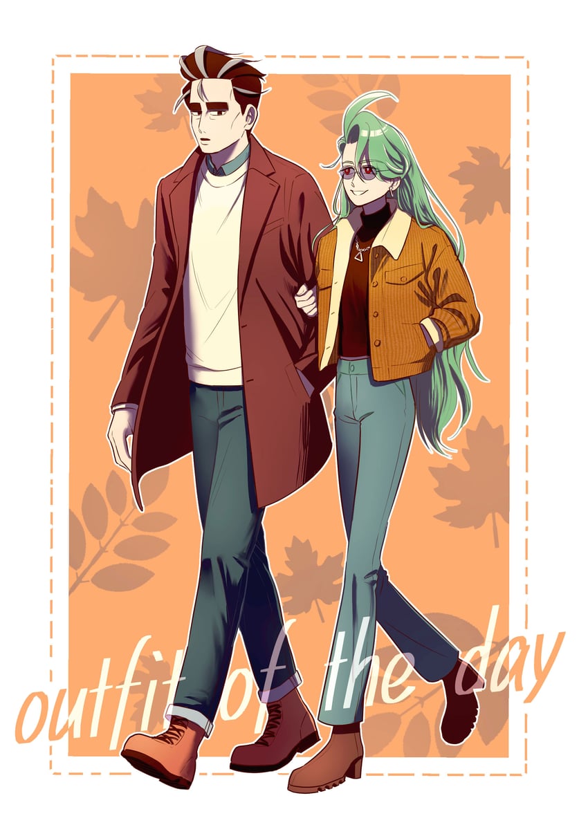 rika and larry (pokemon and 1 more) drawn by suma3695