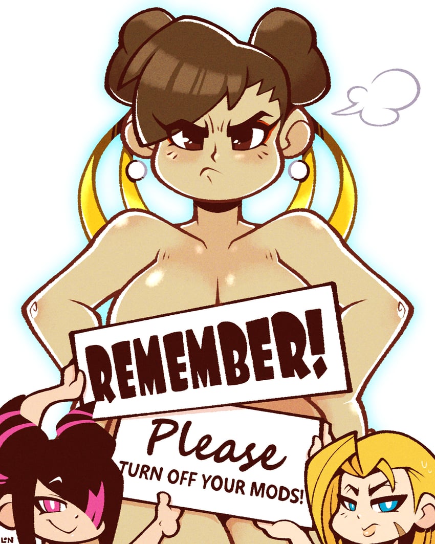 chun-li, cammy white, and han juri (street fighter and 1 more) drawn by legendofnerd