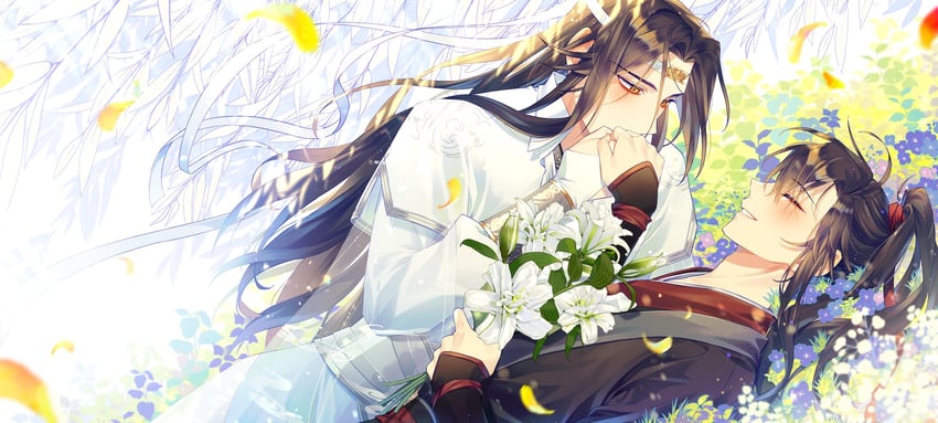 wei wuxian and lan wangji (modao zushi) drawn by asis_5475