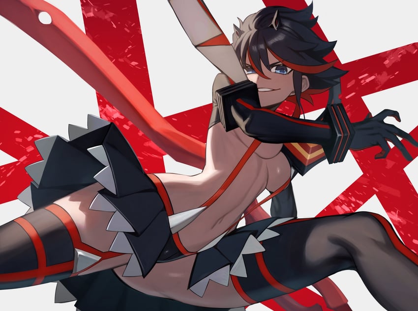 matoi ryuuko and senketsu (kill la kill) drawn by chorogon