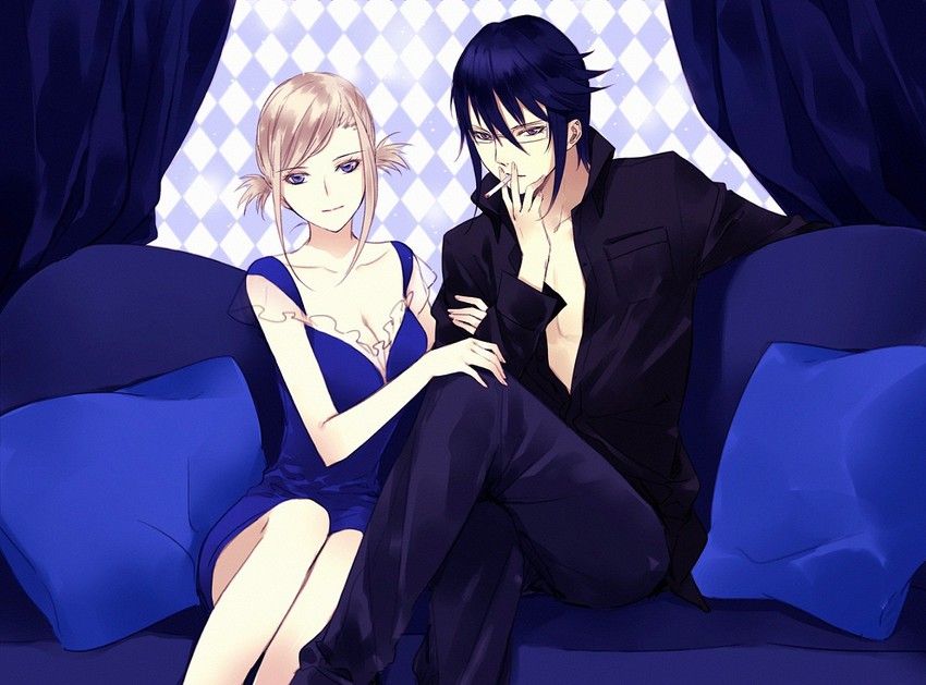 awashima seri and munakata reishi (k-project) drawn by yasai_(getsu)