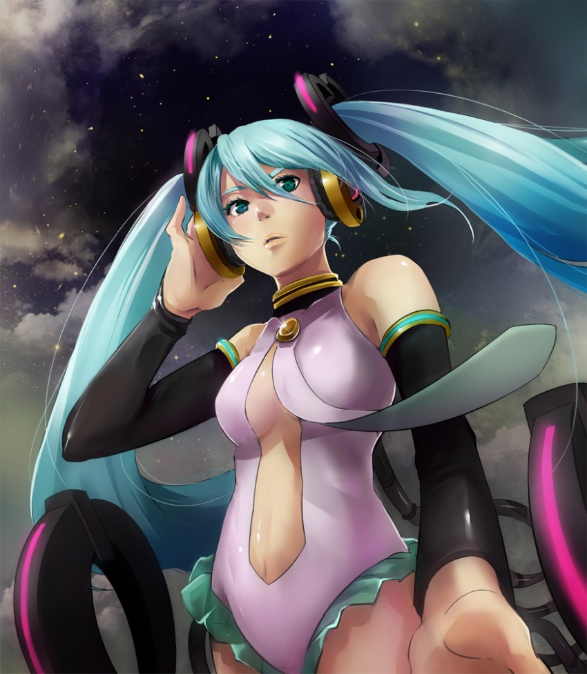 hatsune miku (vocaloid) drawn by kanotuki