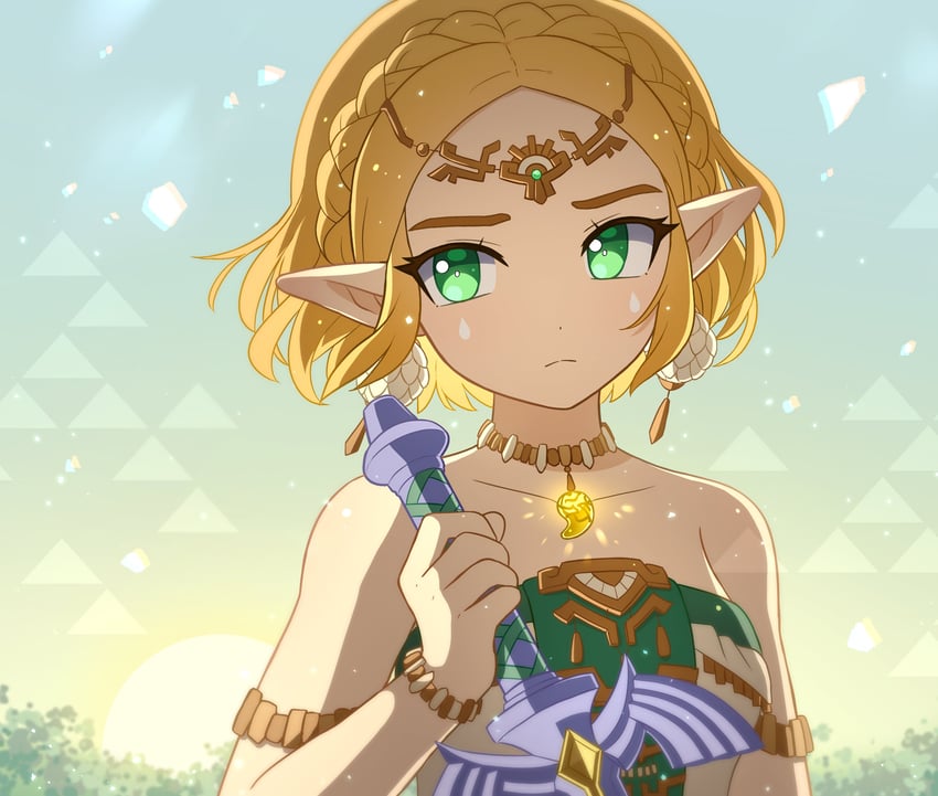princess zelda (the legend of zelda and 1 more) drawn by enni