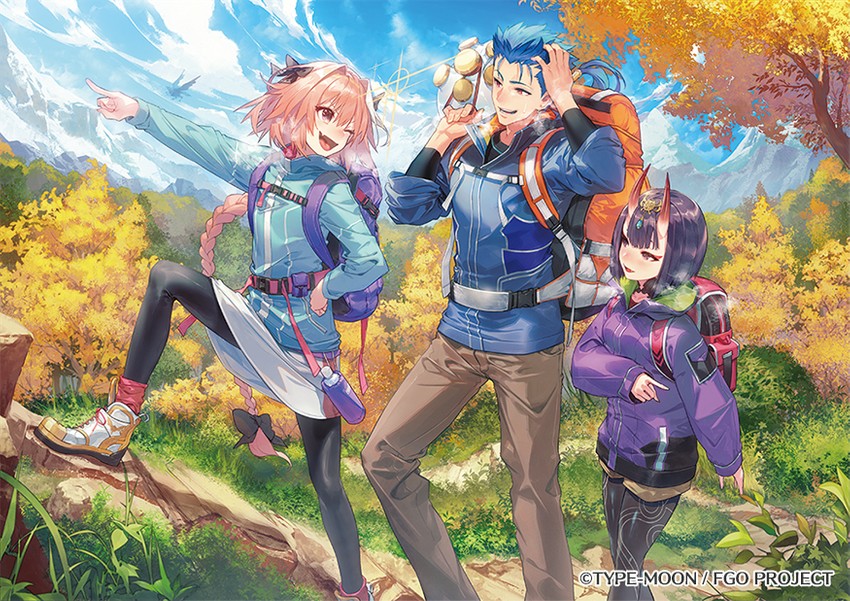 shuten douji, astolfo, and cu chulainn (fate and 1 more) drawn by kodama_(wa-ka-me)