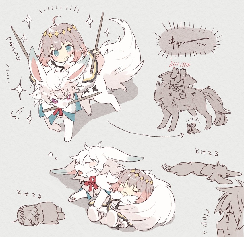 oberon, fou, lobo, and hessian (fate and 1 more) drawn by syerii