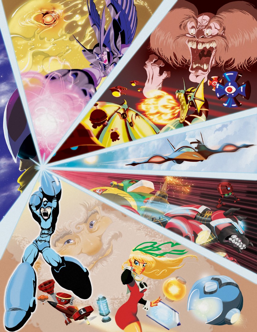 roll, mega man, proto man, bass, met, and 9 more (mega man and 3 more) drawn by ce-rap
