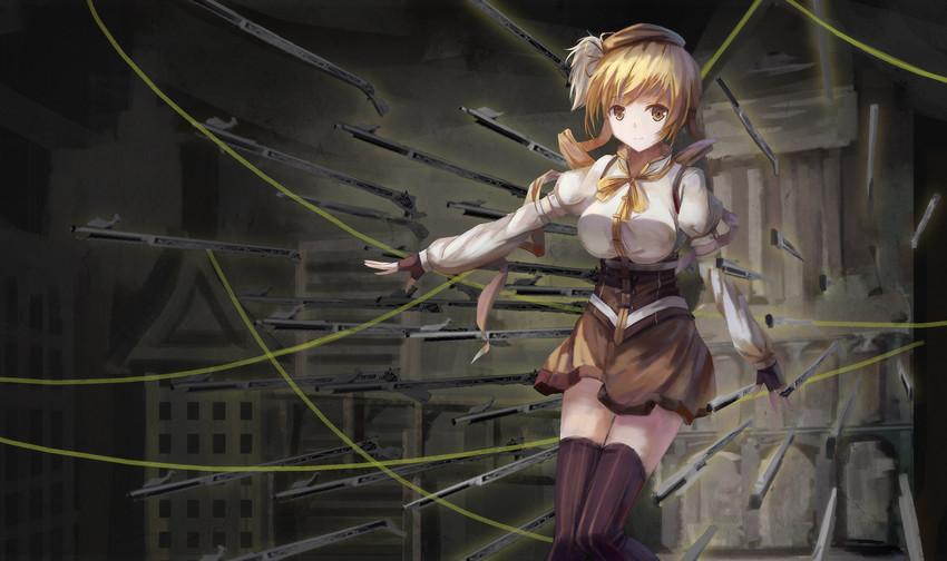 tomoe mami (mahou shoujo madoka magica) drawn by tianya_beiming