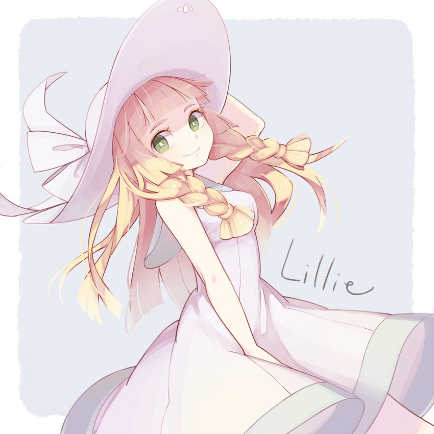 lillie (pokemon and 1 more) drawn by oharu-chan